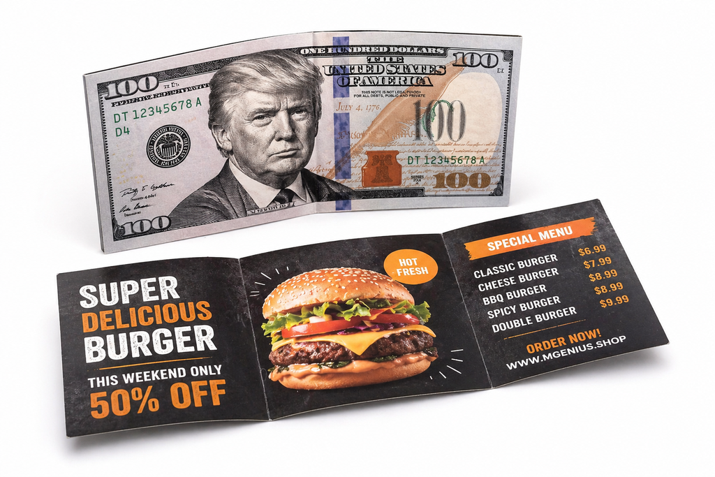 Billete Promocional Plegable