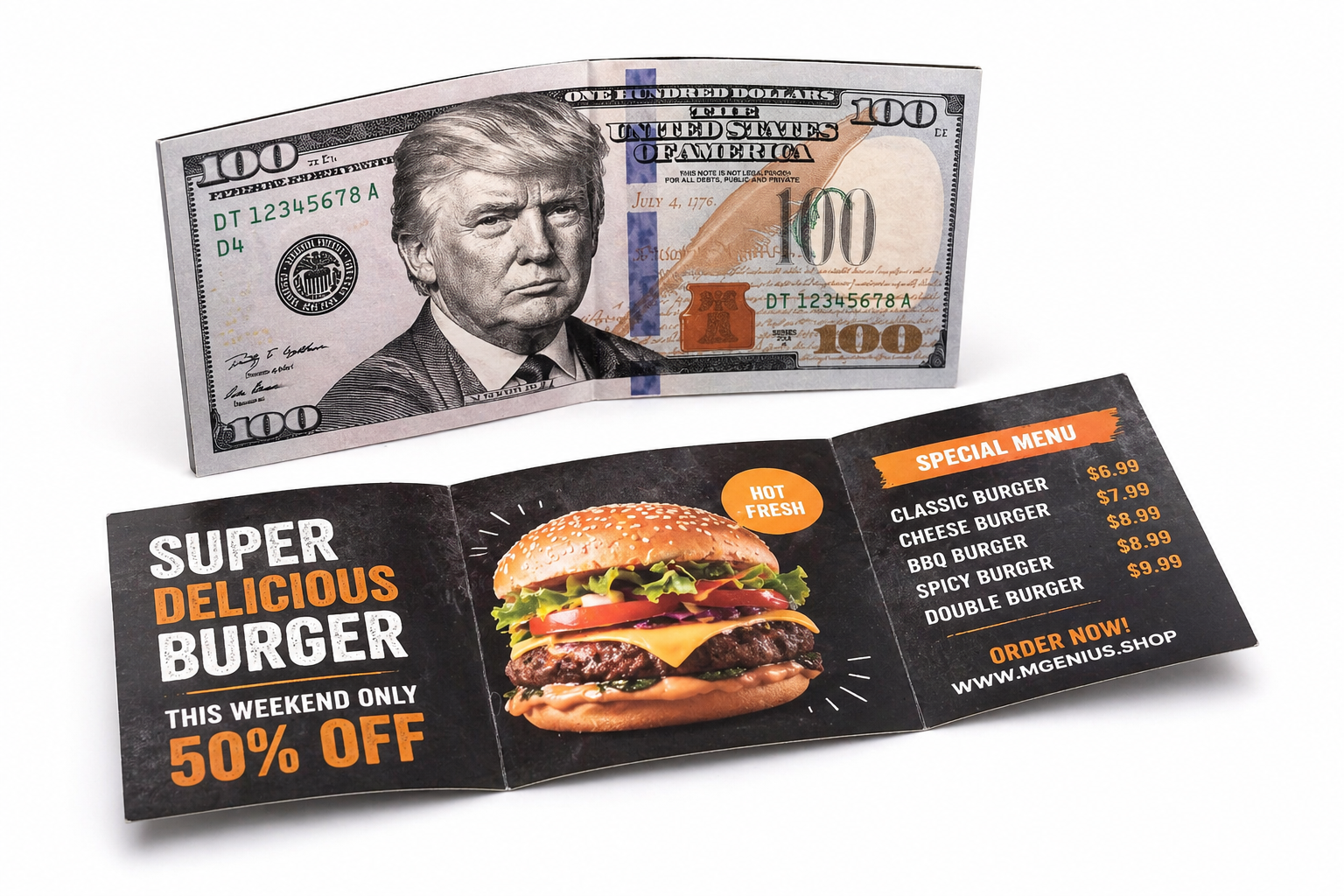 Billete Promocional Plegable