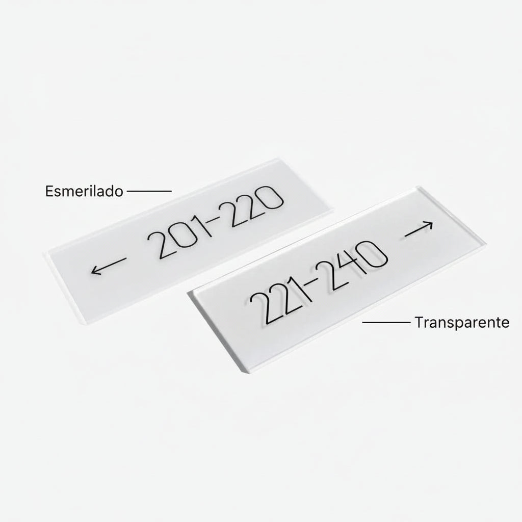 Letreros acrílicos personalizados